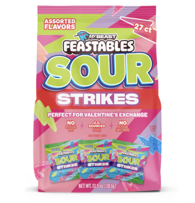 Valentine's Assorted Sour Strike Treats